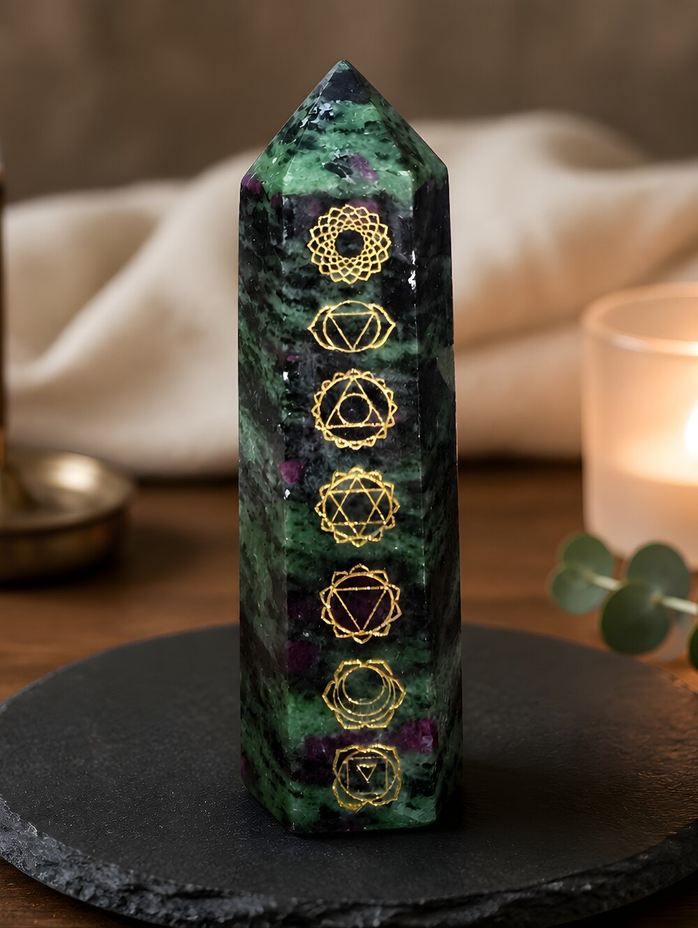 Ruby Zoisite, also known as Anyolite